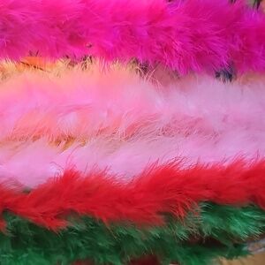 Bundle Boas & Beads Mardi Gras St Patty Feathers Trinkets